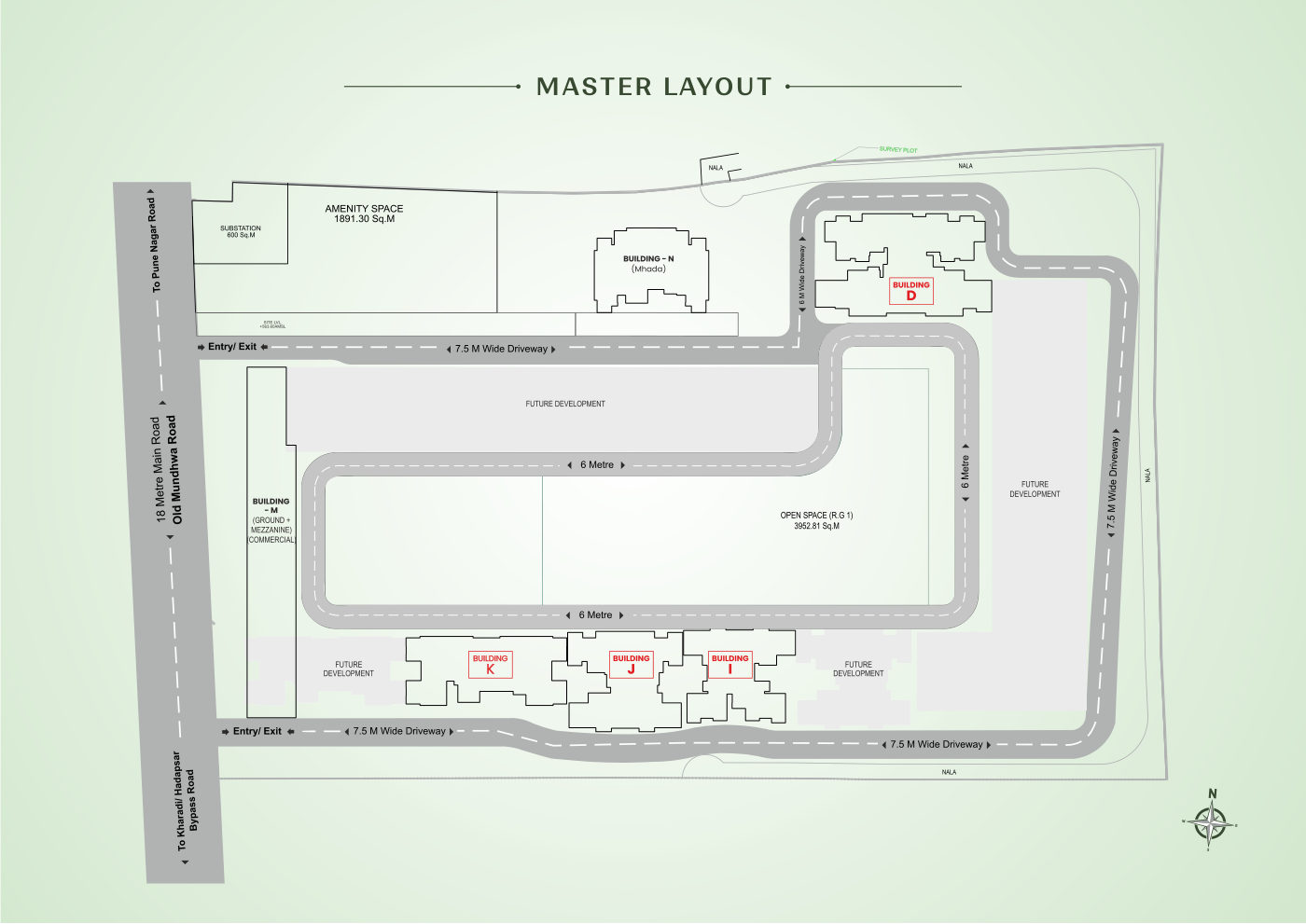 Master layout of New Beginnings, Kharadi, Pune